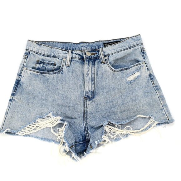 BlankNYC Barrow Distressed Cutoff Jean Shorts Acid Trip Vintage High Rise - Picture 4 of 8